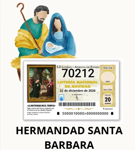 LOTERIA HERMANDAD DE SANTA BARBARA TOLEDO